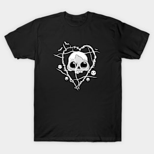 Skull Heart design T-Shirt